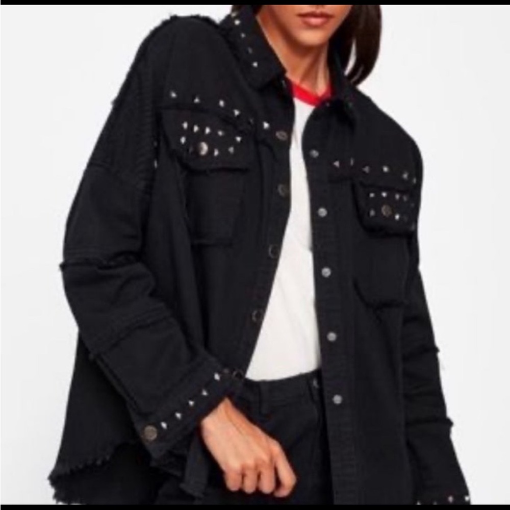 Zara studded jean jacket
